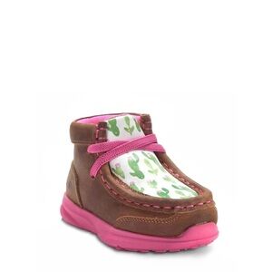 Ariat Girls/Toddler Brown/Pink Anaheim Cactus Spitfire Shoes/Bootie | NEW/NWT!🌵